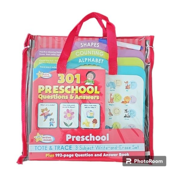 Preschool Question And Answer Set Write Write and Erase Set - Picture 1 of 2